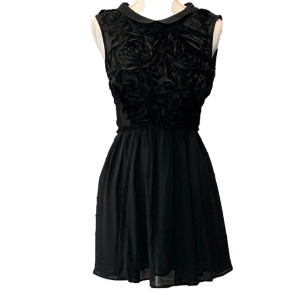 ASOS Black Skater Mini Dress NWT - Picture 1 of 4